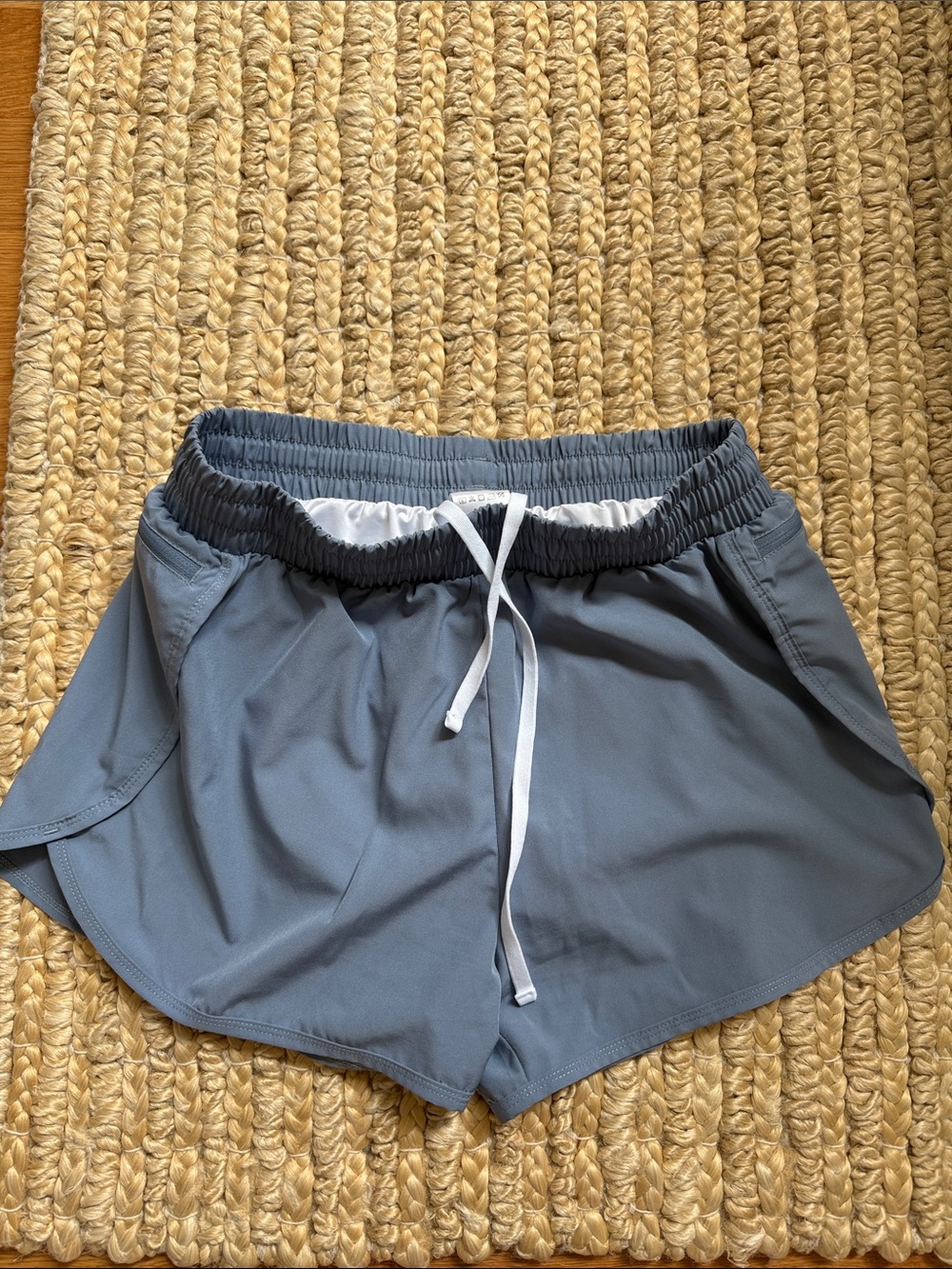 Women's blue Drawstring Athletic Shorts